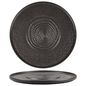 Блюдо  Black Raw Steller для подачи d=30 см, h=2 см, P.L. Proff Cuisine 11782