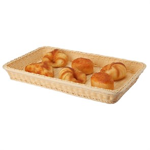 Подставка плетеная для выпечки 53*32,5*6,5 см бежевая, ротанг, P.L. Proff Cuisine 11807