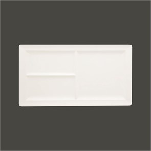 Тарелка прямоугольная 3-секционная RAK Porcelain Classic Gourmet 39*21 см 1461