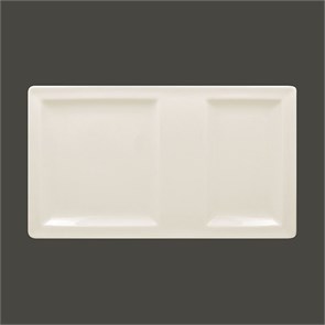 Тарелка прямоугольная 2-секционная RAK Porcelain Classic Gourmet 37*21 см 1462