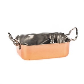 Сковородка для подачи 12*8*4 см, нержавейка с медным напылением, P.L. Proff Cuisine 11912