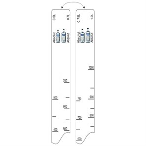 Барная линейка Absolut (500мл/700мл/750мл/1л), P.L. Proff Cuisine 12000