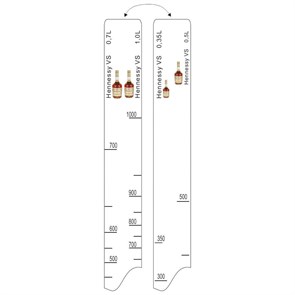 Барная линейка Hennessy VS (350мл/500мл/700мл/1л), P.L. Proff Cuisine 12037