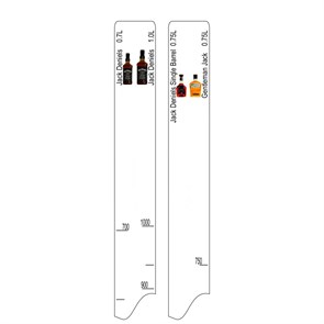 Барная линейка Jack Deniels (700мл/1л) / Single Barrel (750мл) / Gentleman Jack (750мл), P.L. Proff 12041