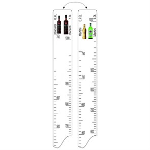 Барная линейка Martini (750мл/1л) / Bacardi (700мл/1л) 12051