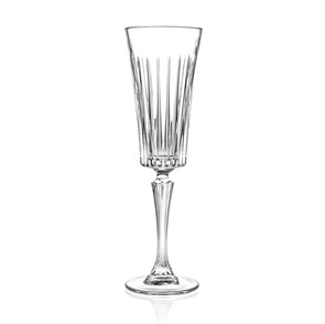 Бокал-флюте для шампанского RCR Style TimeLess 210 мл, хрустальное стекло, Италия 12106