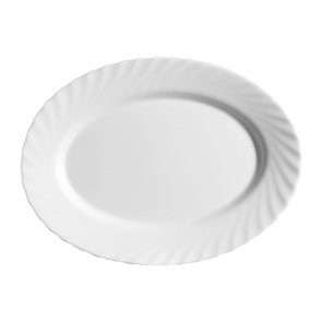Блюдо овальное Luminarc Trianon 29*22 см, h=1,5 см,стеклокерамика, белый цвет, ARC, 12650