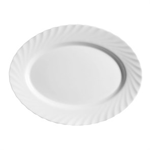 Блюдо овальное Luminarc Trianon 35*26 см, h= 2 см, стеклокерамика, белый цвет, ARC, 12651