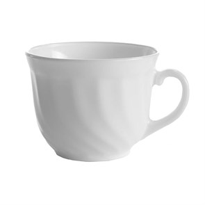Чашка чайная Luminarc Trianon 200 мл, d=8,5 см, h 6,5 см, l 10,5 см, стеклокерамика, белый цвет, ARC 12658