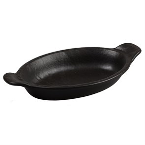 Блюдо для подачи и запекания  Black Raw Steller 18,5*12,5*3,5 см, P.L. Proff Cuisine 12770