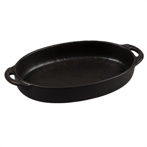 Блюдо для подачи и запекания  Black Raw Steller 22,5*15*4 см, P.L. Proff Cuisine 12772