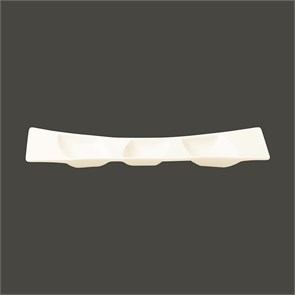Тарелка RAK Porcelain Mazza прямоугольная, 3 секции, 20*6,5 см 1589