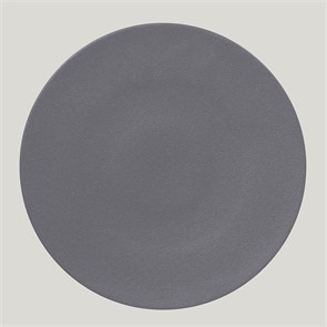 Тарелка RAK Porcelain NeoFusion Stone круглая плоская 29 см (серый цвет) 1640