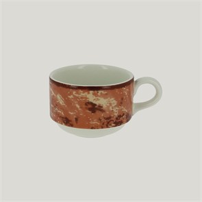 Чашка RAK Porcelain Peppery круглая штабелируемая 230 мл, красный цвет 1650
