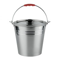 Ведро с крышкой 12л  нерж [009898] 113000