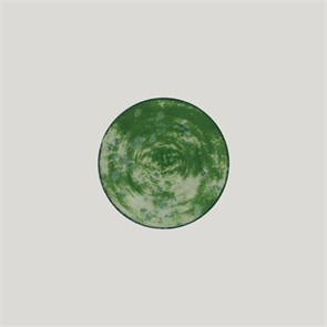 Блюдце RAK Porcelain Peppery круглое 15 см, зеленый цвет (для чашки 230 мл) 1654