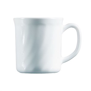 Кружка Luminarc Trianon 280 мл,d 8 см, h 9 см, l 11 см, стеклокерамика, белый цвет, ARC, 13413