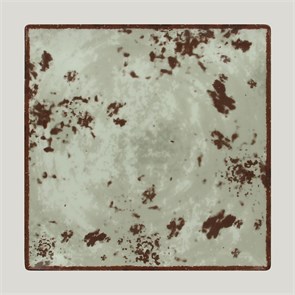 Тарелка RAK Porcelain Peppery квадратная плоская 25*25 см, серый цвет 1680