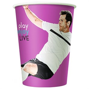 Стакан бумажный 300мл Football (50шт.туба)800шт. в кор. 13816