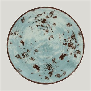 Тарелка RAK Porcelain Peppery круглая плоская 15 см, голубой цвет 1688