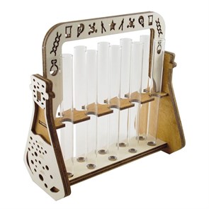Подставка The Bars для 10 колбочек барная, дерево 13990