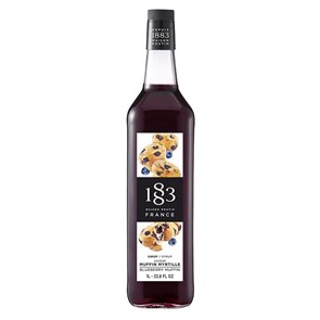Сироп 1883 Maison Routin Черничный маффин (Blueberry Muffin), 1 л, стекло 750