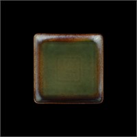ТАРЕЛКА квадратная 6,25 158х158мм, синий+зеленый "Corone Verde" [HL496990]" фк0710