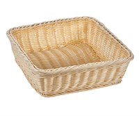 Корзинка пластиковая 290х290х90 мм бежевая [Beige 3012] кт276