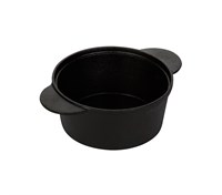 Кастрюля 1,8 л с двумя ручками чугун Luxstahl [HE198D] кт1204