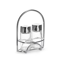 Набор для специй 2 предмета (соль, перец) нержавеющая сталь, дуга Luxstahl [KH-258] кт2817