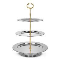 Этажерка 3-х ярусная 360 мм нержавеющая сталь [RGS-PC108-Y3] кт2901