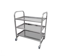 ТЕЛЕЖКА сервировочная Luxstahl нерж. 3 уровня мко790