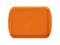 Поднос столовый 415х305 мм с ручками светло-оранжевый мки082