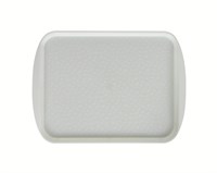 Поднос столовый 415х305 мм с ручками жемчужно-белый мки086