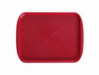 Поднос столовый 415х305 мм с ручками вишневый мки072