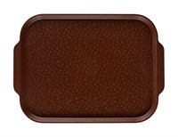 Поднос столовый 450х355 мм с ручками темно-коричневый мки027