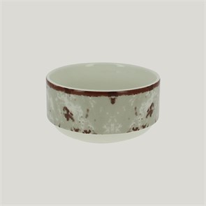 Салатник RAK Porcelain Peppery круглый штабелируемый 300 мл, d 10 см, серый цвет 1705