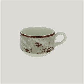 Чашка RAK Porcelain Peppery круглая штабелируемая 230 мл, серый цвет 1710