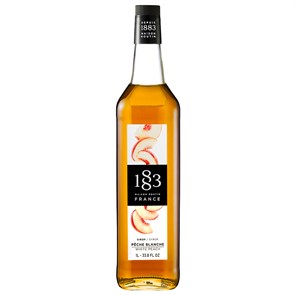 Сироп 1883 Maison Routin "Белый персик" (White Peach), 1 л, стекло 14228