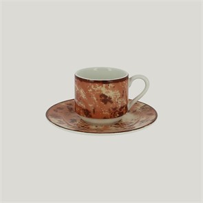 Блюдце RAK Porcelain Peppery для чашки 13 см, h 1,7 см, красный цвет 1716