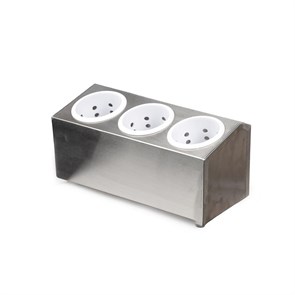Подставка под столовые приборы металлическая, 3 отделения, P.L. Proff Cuisine 14442