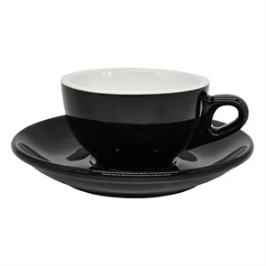 Кофейная пара "Barista" 70 мл.черная.фарфор. P.L. 16030