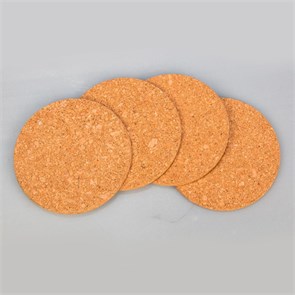 Подставка круглая d=15,2 см, h=1 см, пробковая, 4 шт/уп, P.L. Proff Cuisine 16064