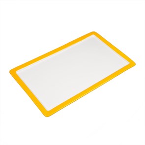 Гастроемкость 1/1-20 (52,5*32*2 см), желтый борт, фарфор, P.L. Proff Cuisine 16076