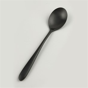 Ложка столовая ,покрытие PVD,черный матовый цвет,серия "Alessi-Black"  P.L. 16569