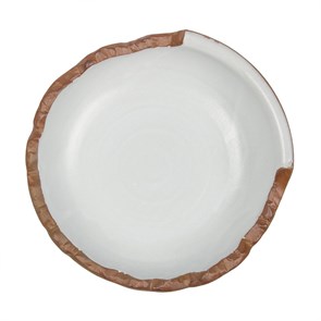 Блюдо/салатник 650 мл, d=23cм, h=6,5cм, серия "White Matt Taiga"  P.L. 16596