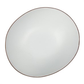 Блюдо/салатник 800 мл, 24.5*21.5cм, h=8cм,серия "White Matt Taiga"  P.L. 16604