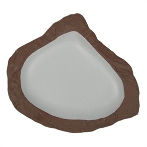 Блюдо/салатник, 200 мл, 29*25 cм, h=3cм, серия "White Matt Taiga"  P.L. 16607