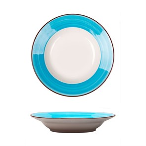 Тарелка глубокая d=17,5 см, 150 мл серия "Blue Rim-Kids"  P.L. 16621