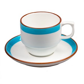 Чайная пара 180 мл серия "Blue Rim-Kids"  P.L. 16626